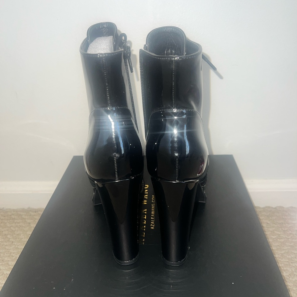 AZALEA WANG Freddie Chunky Lace Up booties SIZE: 8 - Picture 10 of 10